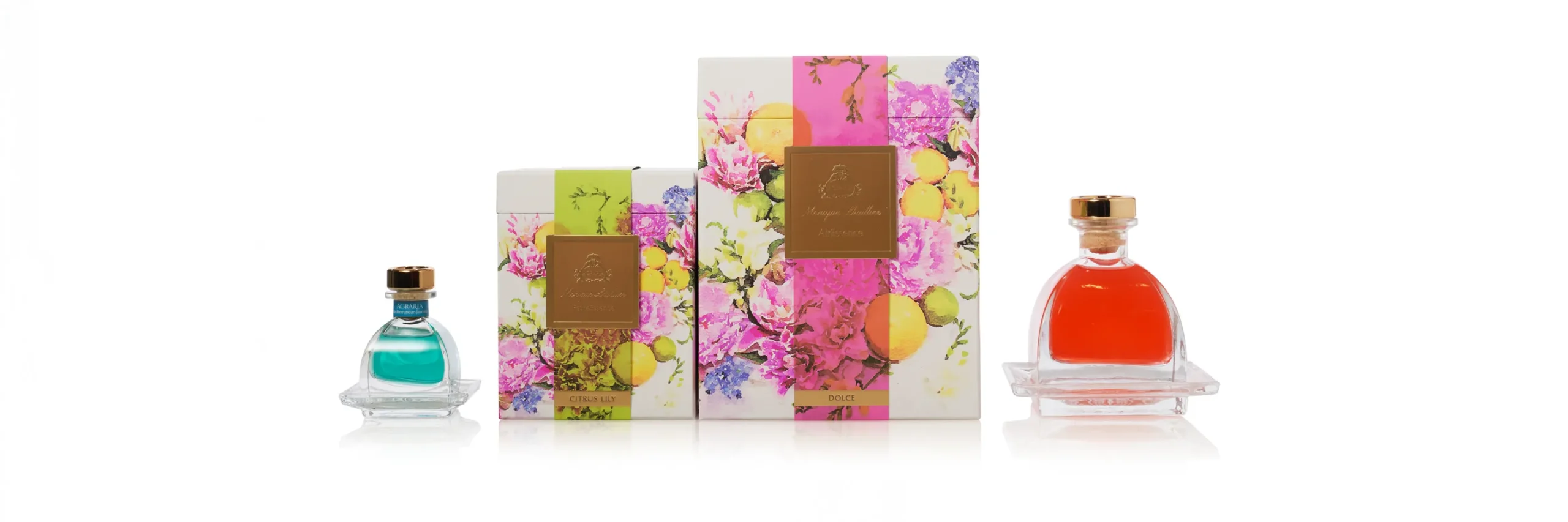 floral packaging for perfumes