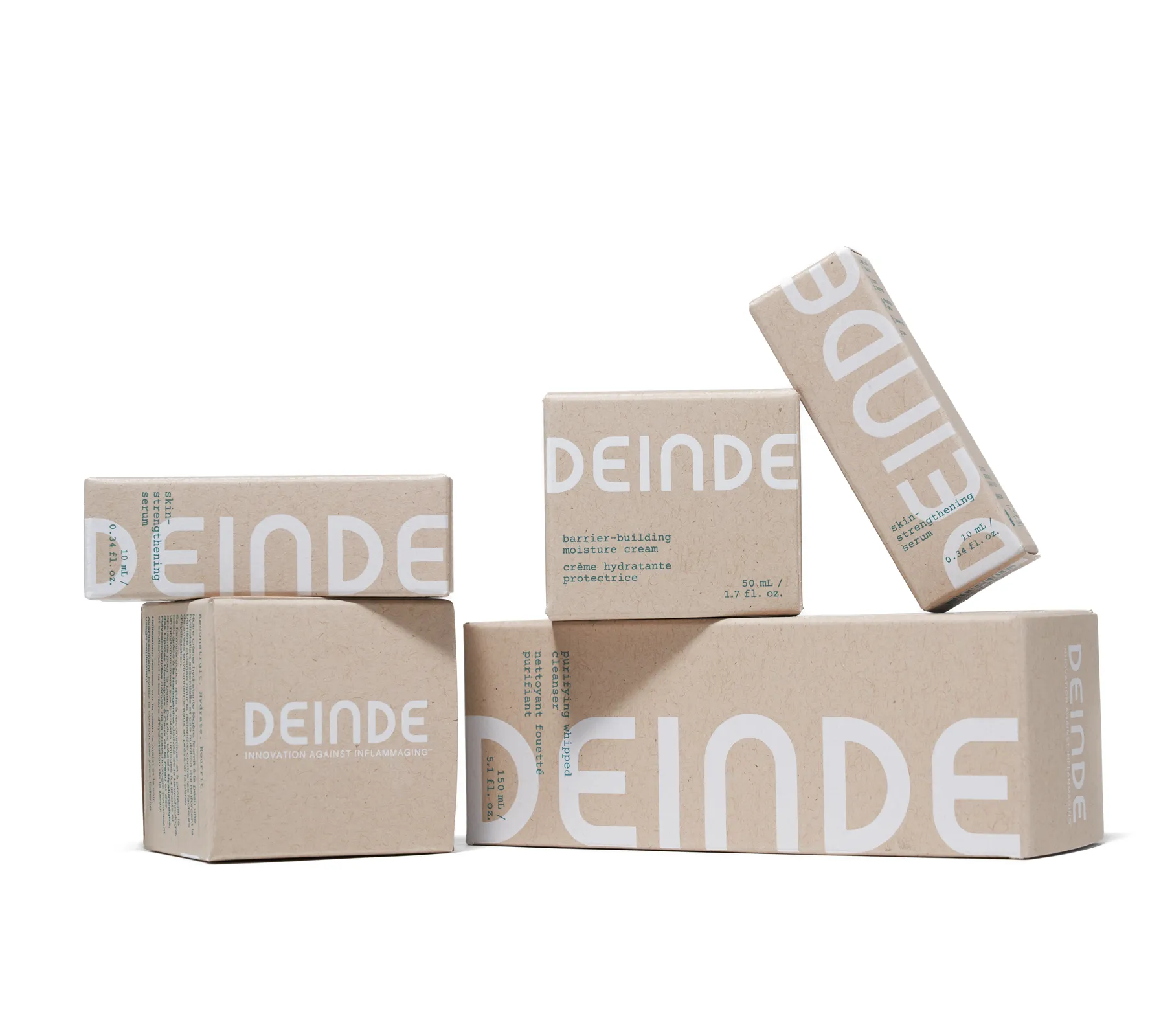 folding carton packaging design for Deinde