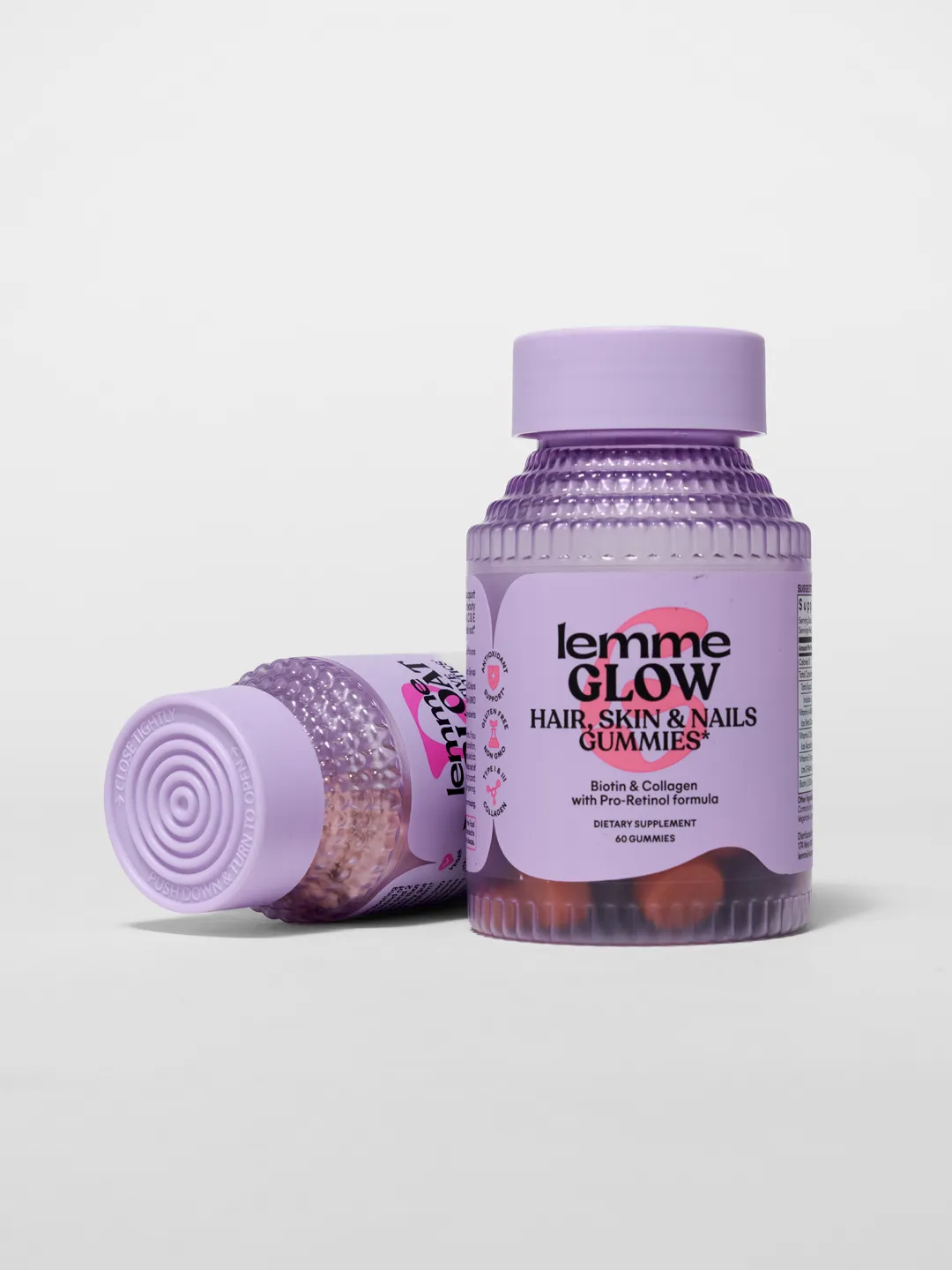 lemme glow supplement gummies packaging