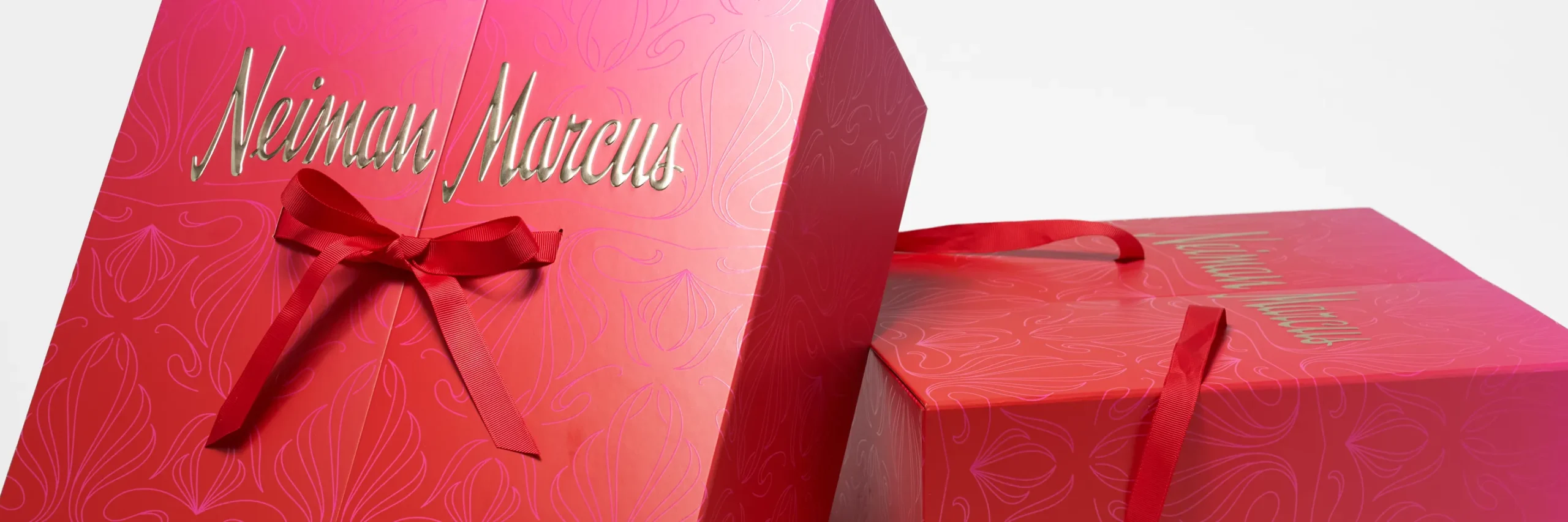 an image showing red neiman marcus packaging